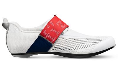 Превью  Велотуфли для триатлона FIZIK Transiro Hydra Aeroweave Carbon White/Red/Blue